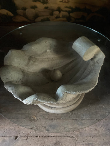 Mactan stone coffee table circa 1980