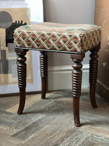 19th century tapestry stool