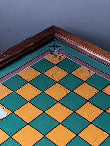 Circa 1880 reverse painted tavern chess board