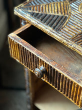Load image into Gallery viewer, Circa 1900 French folk art slat twig cabinet