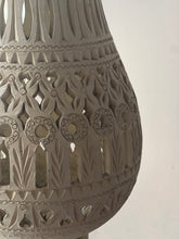 Load image into Gallery viewer, Tunisian ceramic fretwork lamp circa 1960