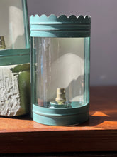 Load image into Gallery viewer, Mid 20th century iron and glass wall lights