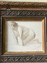 Load image into Gallery viewer, Antique French watercolour nude study