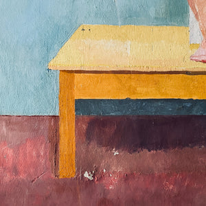 Abstract nude oil on canvas