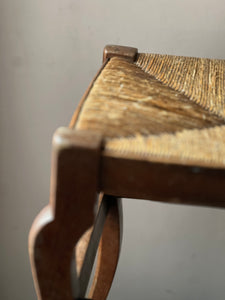 Provincial French rush stool circa 1920
