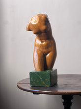 Load image into Gallery viewer, Midcentury ceramic female torso sculpture.