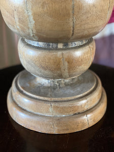 Hand carved oak fruit basket