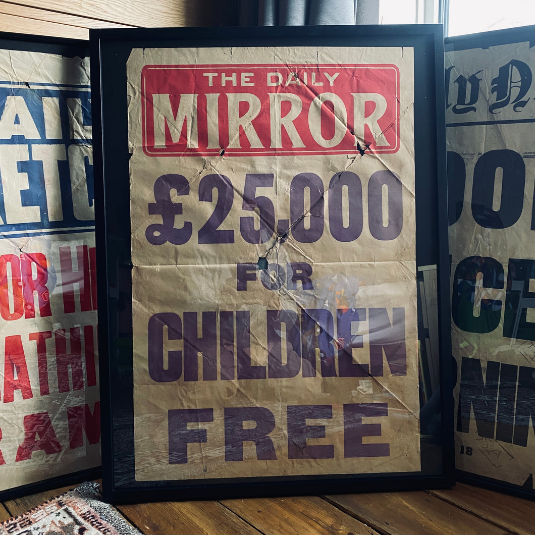 Original 1920s newsstand posters