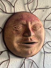 Load image into Gallery viewer, Decorative metal sun wall hanging circa 1970s France