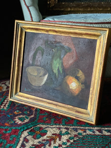 19th century French oil on canvas still life painting