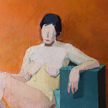Load image into Gallery viewer, Circa 1990s Abstract nude, oil on canvas
