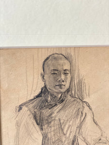 Circa 1906 pencil portrait
