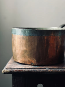 19th century large copper pan