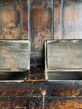 Load image into Gallery viewer, Antique 19th century pine box settle with storage