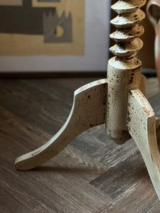 Charles Dudouyt Inspired French Corkscrew side table circa 1940.