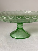 Load image into Gallery viewer, Vintage glass cake stand