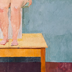 Abstract nude oil on canvas