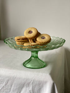 Vintage glass cake stand