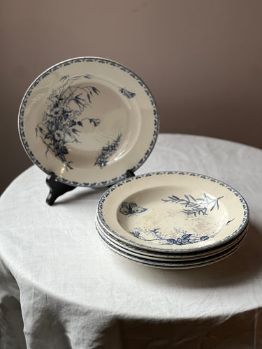Circa 1880 Set of 6 Carmen soup plates