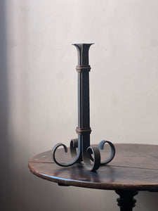 Brutalist Wrought iron candlestick circa 1950