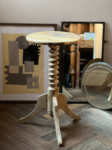 Charles Dudouyt Inspired French Corkscrew side table circa 1940.