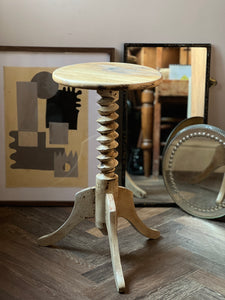 Charles Dudouyt Inspired French Corkscrew side table circa 1940.