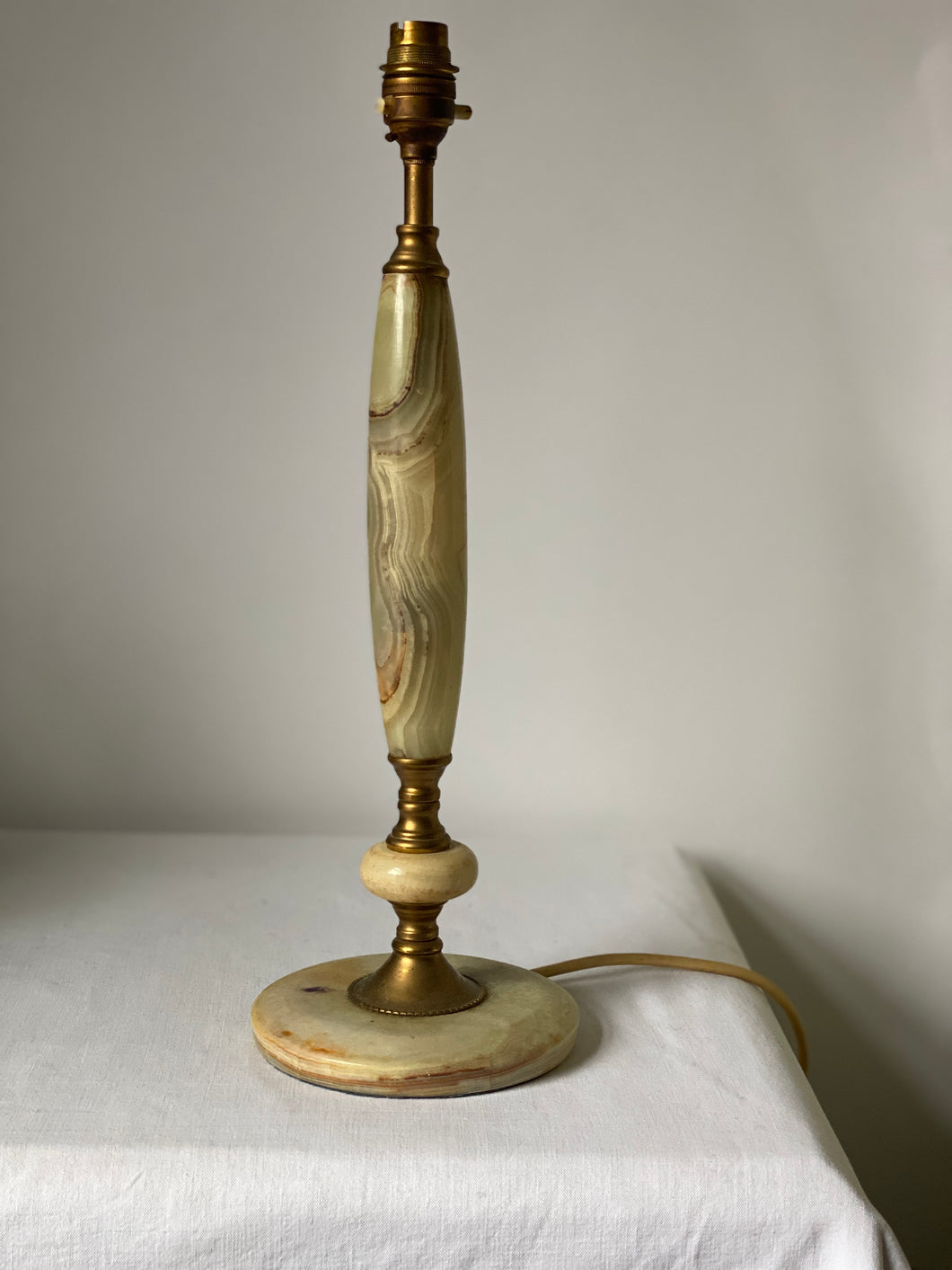 Onyx table lamp circa 1980