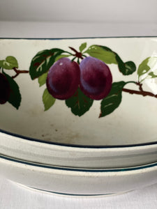 Pair of villeroy and boch kidney shaped bowls circa 1880