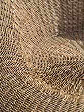 Load image into Gallery viewer, Circa 1950, pair of large wicker chairs in manner of isamu kenmochi