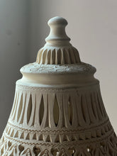 Load image into Gallery viewer, Tunisian ceramic fretwork lamp circa 1960