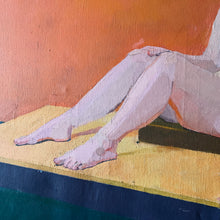 Load image into Gallery viewer, Circa 1990s Abstract nude, oil on canvas