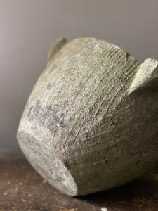Antique stone mortar