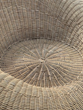 Load image into Gallery viewer, Circa 1950, pair of large wicker chairs in manner of isamu kenmochi