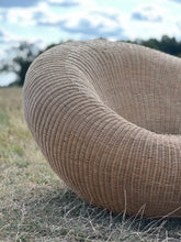 Load image into Gallery viewer, Circa 1950, pair of large wicker chairs in manner of isamu kenmochi