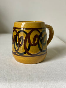 Set of 6 studio pottery mugs