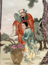 Load image into Gallery viewer, Pair of 19th century Famille rose porcelain plaques