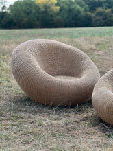 Load image into Gallery viewer, Circa 1950, pair of large wicker chairs in manner of isamu kenmochi