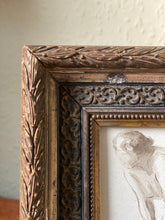 Load image into Gallery viewer, Antique French watercolour nude study