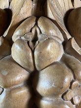 Load image into Gallery viewer, Hand carved oak fruit basket