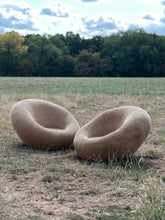 Load image into Gallery viewer, Circa 1950, pair of large wicker chairs in manner of isamu kenmochi