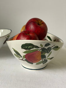 Pair of villeroy and boch kidney shaped bowls circa 1880