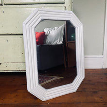 Load image into Gallery viewer, Midcentury painted bamboo mirror