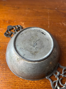Antique Pewter porringer