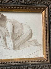 Load image into Gallery viewer, Antique French watercolour nude study