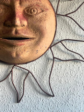 Load image into Gallery viewer, Decorative metal sun wall hanging circa 1970s France