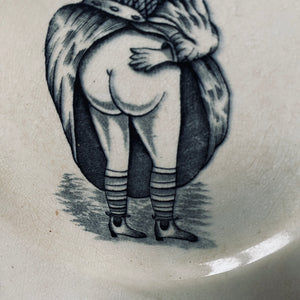 Victorian ‘risqué’ plate