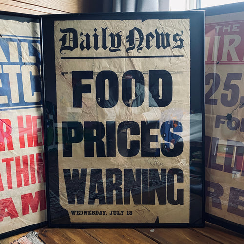 Original 1920s newsstand posters