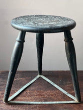 Load image into Gallery viewer, Carved Welsh milking stool