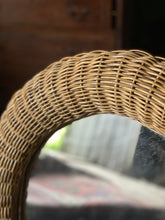 Load image into Gallery viewer, Vintage wicker mirror