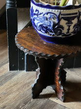 Load image into Gallery viewer, Brutalist carved Spanish side table circa 1940